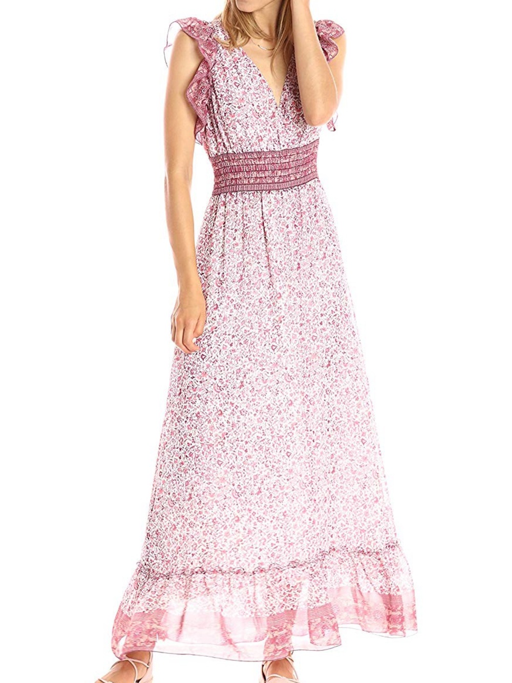Ella Moon Smocked Waist Maxi Dress
